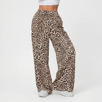 Wide Leg Leopard Trousers - Teresa