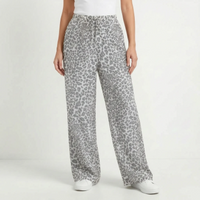 Wide Leg Leopard Trousers - Teresa