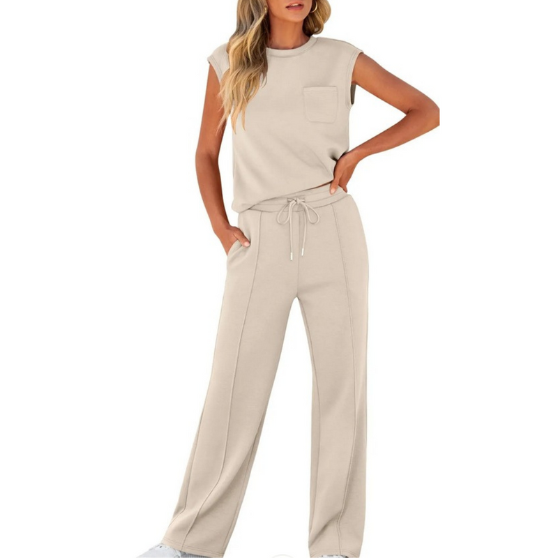 Wide Leg Loungewear Set - Sheri