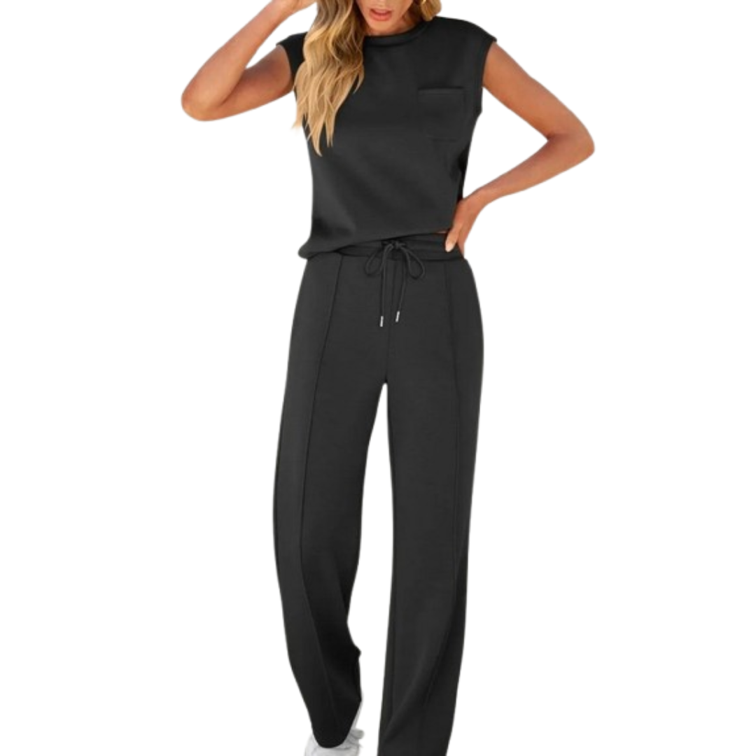 Wide Leg Loungewear Set - Sheri