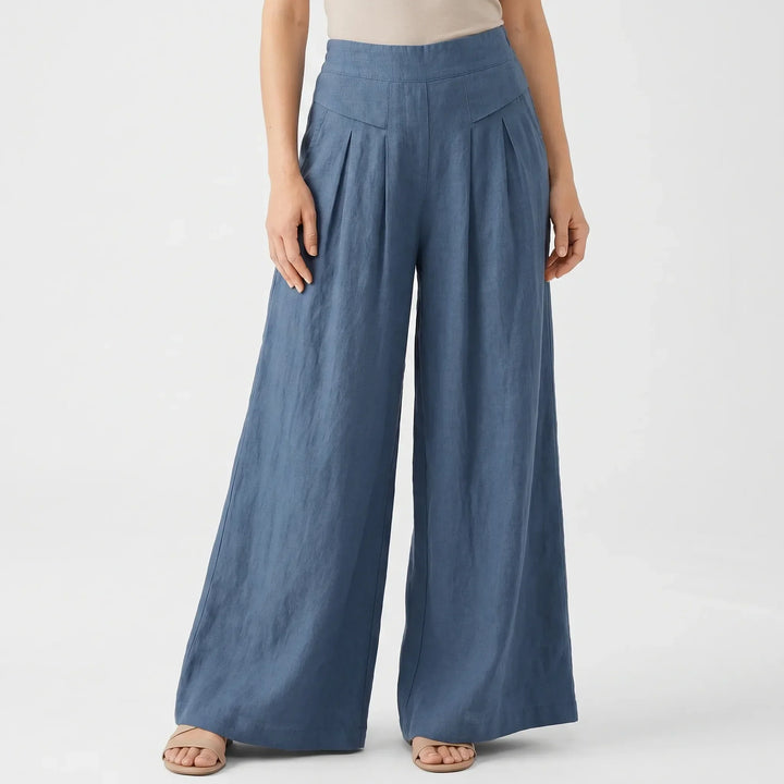 Wide Leg Summer Trousers -  Freda