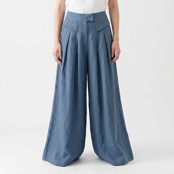 Wide Leg Summer Trousers -  Freda