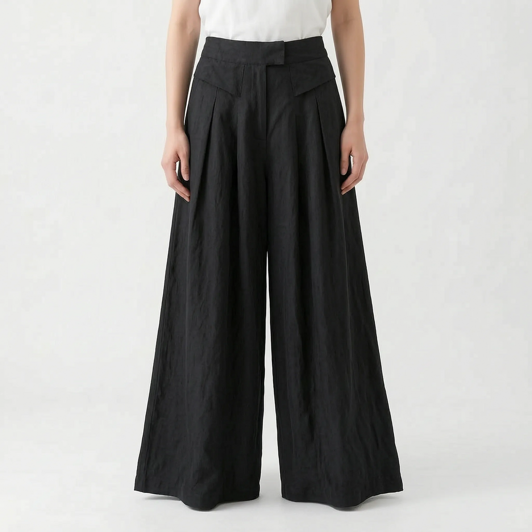 Wide Leg Summer Trousers -  Freda