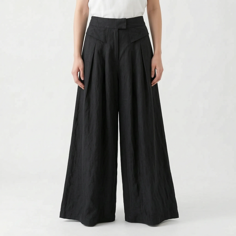 Wide Leg Summer Trousers -  Freda