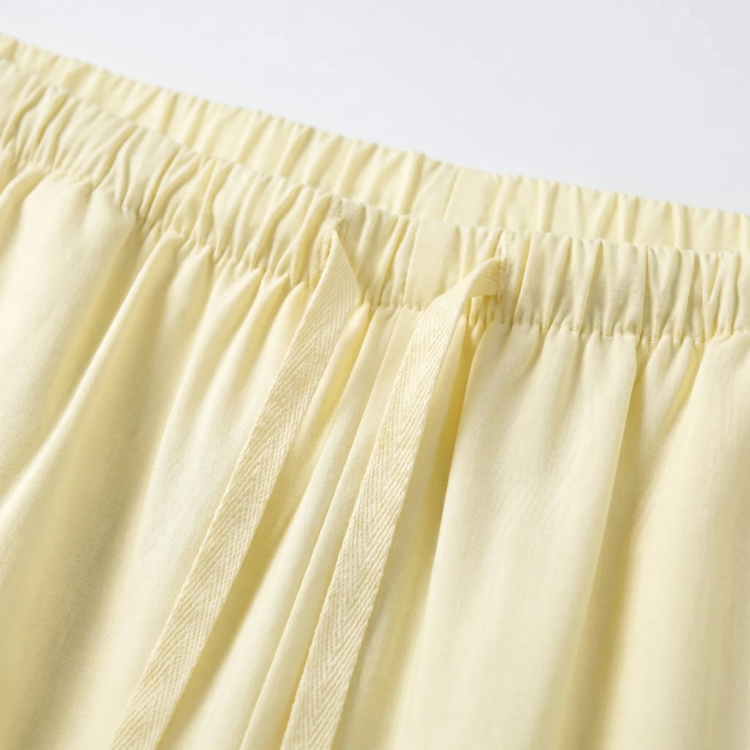 Wide Leg Summer Trousers -  Hazel