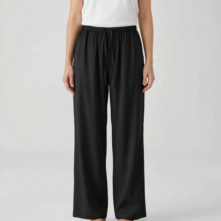 Wide Leg Summer Trousers -  Hazel