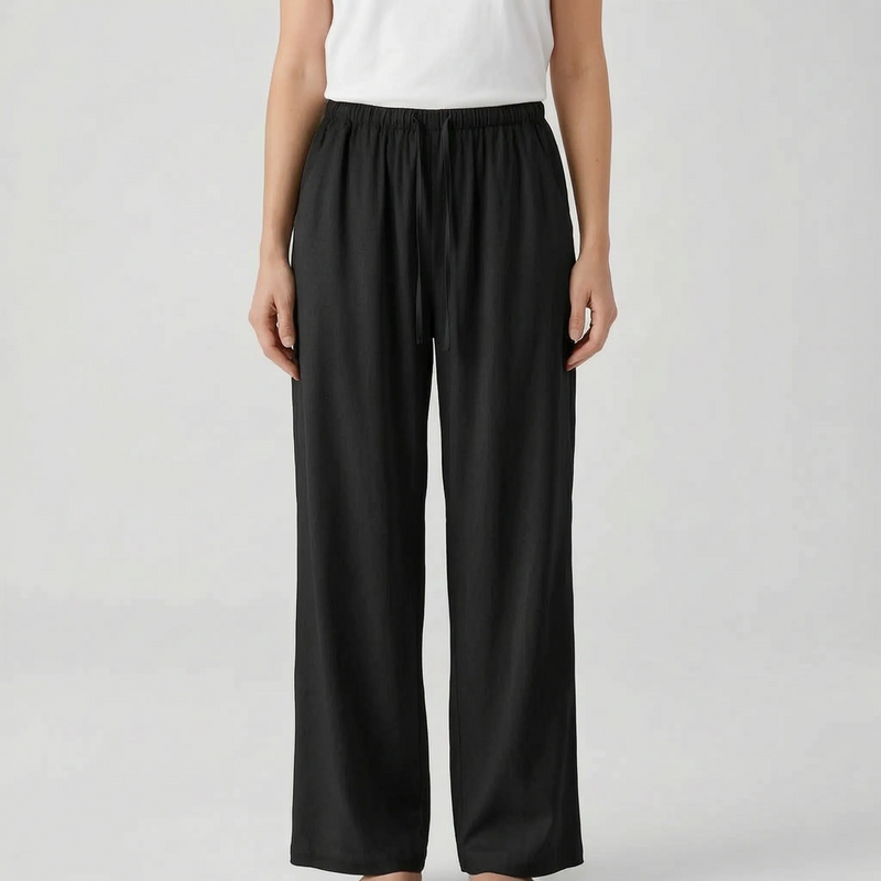 Wide Leg Summer Trousers -  Hazel