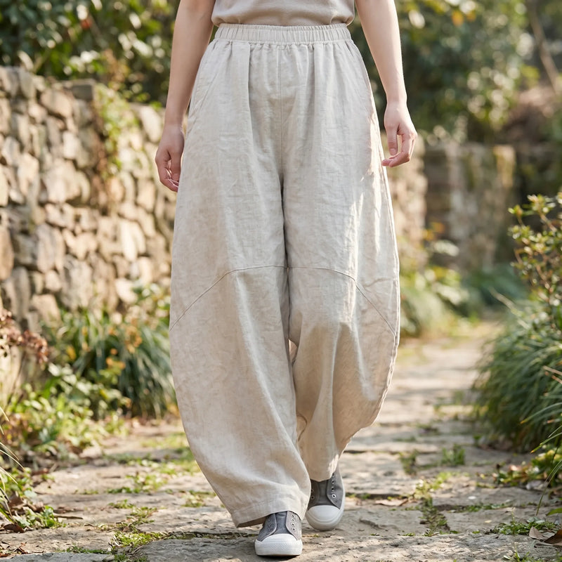 Women's Wide Leg Trousers -  Laura