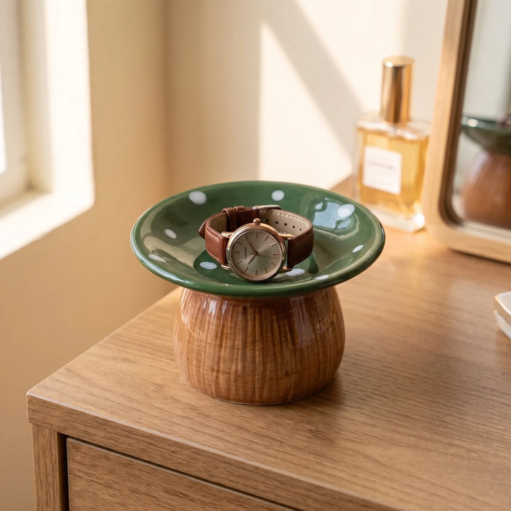 Woodland Themed Decorative Trinket Tray - FungiTray