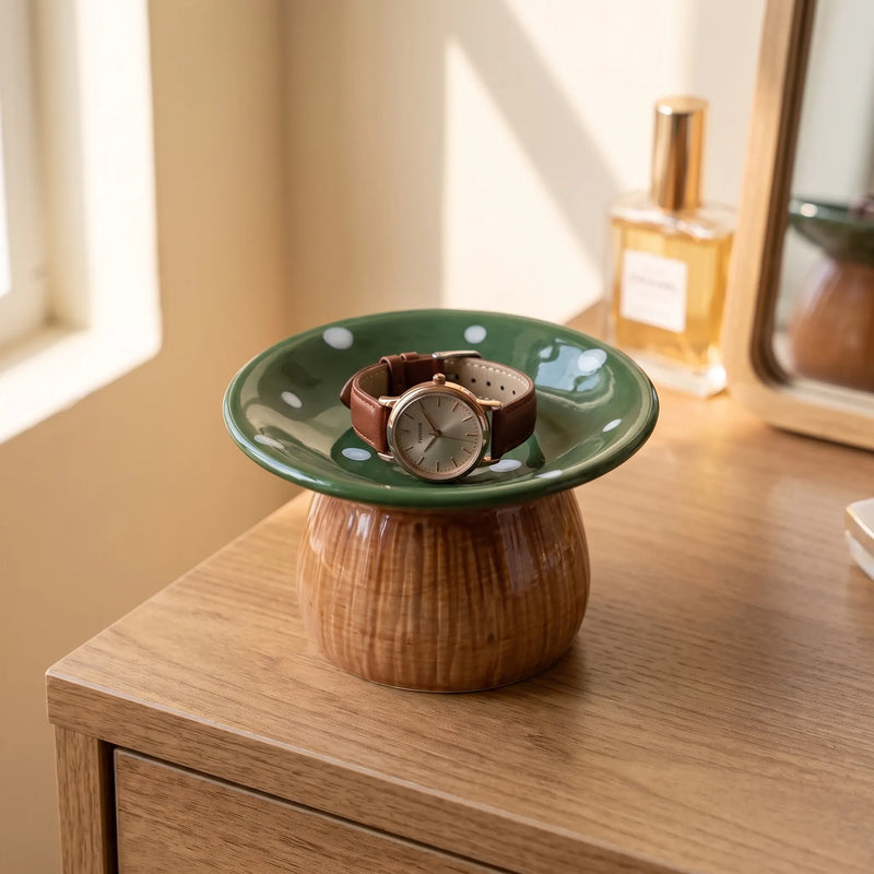 Woodland Themed Decorative Trinket Tray - FungiTray