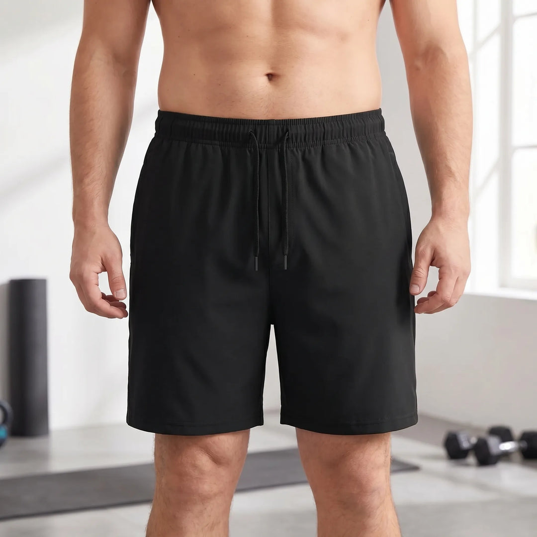 Zipper Pocket Gym Shorts For Men - Evan