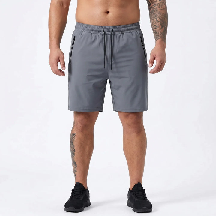 Zipper Pocket Gym Shorts For Men - Evan