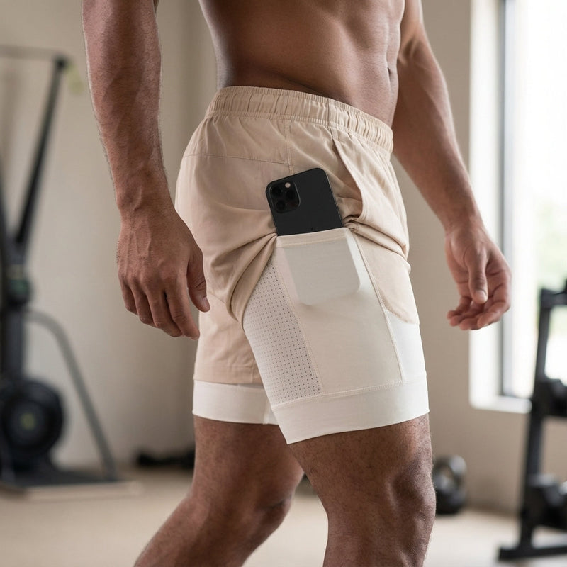 Zwei In Eins Trainingsshorts - Wade