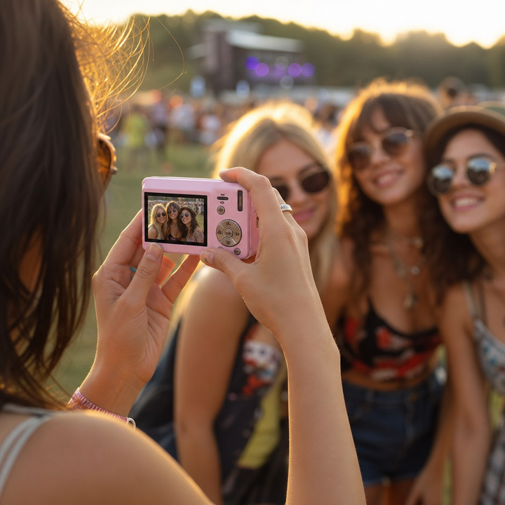 Retro Digital Camera – Y2K Style Point & Shoot – Retrova