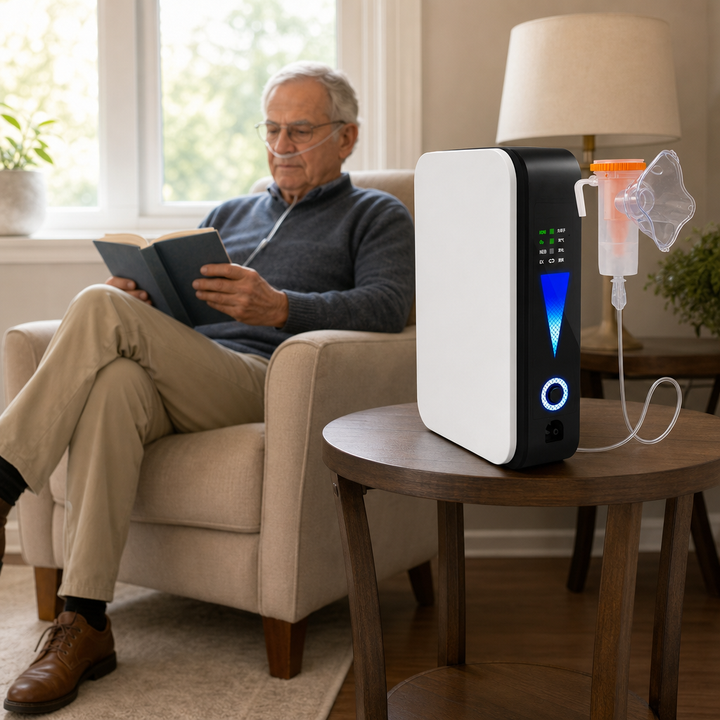 Portable Oxygen Concentrator – Quiet & Adjustable – AeroVita