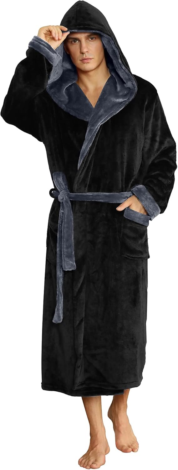 AA OUT OF STOCK Luxury Men's Bathrobe - Robbie-Dark grey-S/M-State of Style