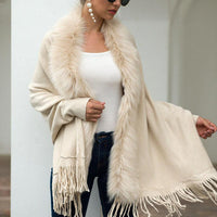 AbbysScarf – Women's Faux Fur Winter Scarf-Apricot-One Size Scarf-State of Style