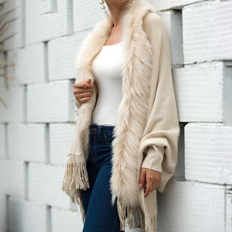 AbbysScarf – Women's Faux Fur Winter Scarf-Apricot-One Size Scarf-State of Style