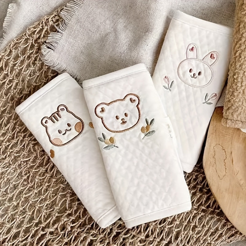 Shoulder pads for pushchairs and car seats – comfort with an animal motif