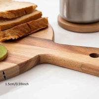 Acacia Wooden Pizza Peel & Serving Board - WoodStyle-State of Style