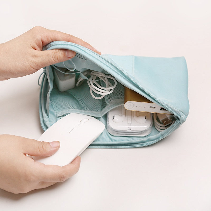 Compact Waterproof Electronics and Cable Travel Organiser