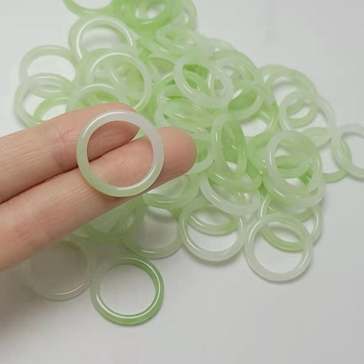 Acrylic Resin Statement Ring | Fashionable & Durable-Dark Green-State of Style