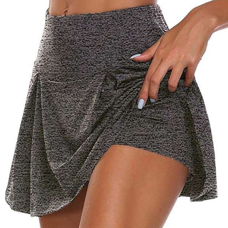ActiveStride Skort-Leggings in Plus Size-Deep Grey-2XL-State of Style