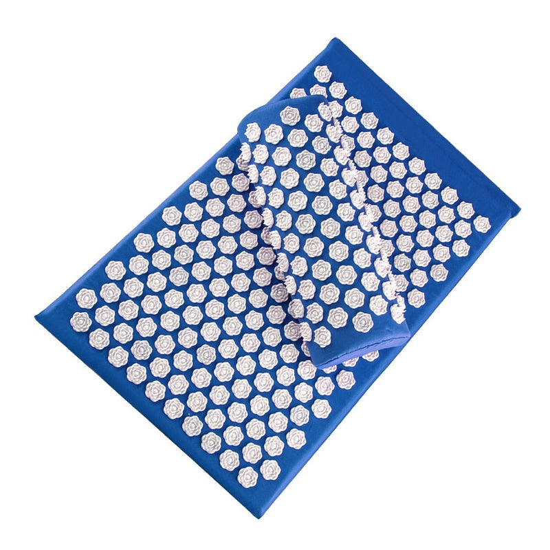 Acupressure Yoga Mat & Cushion Set - RelaxMat-Blue-State of Style