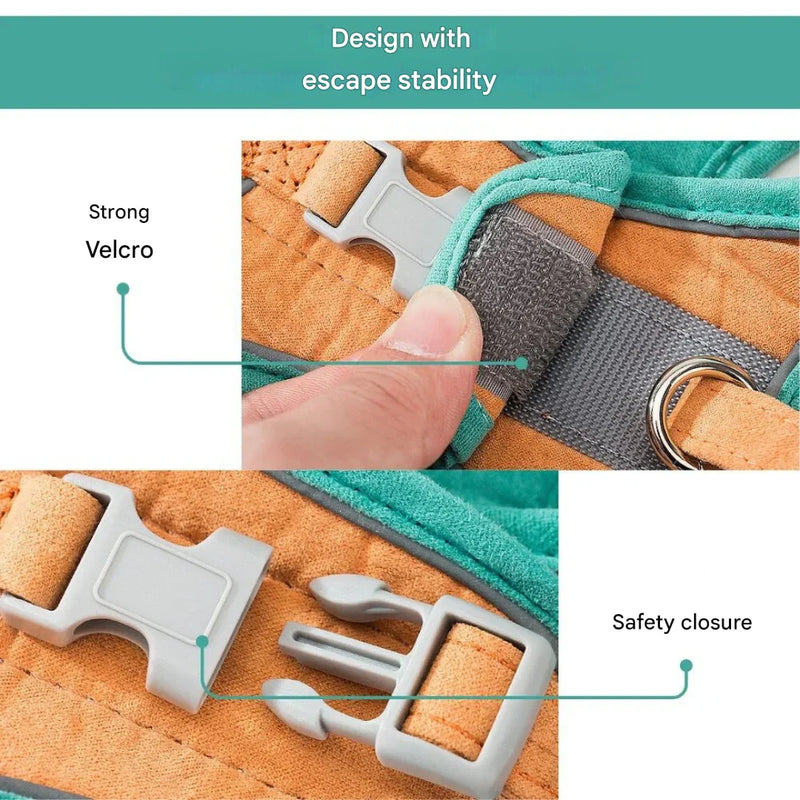 Adjustable Cat Harness with Leash – WhiskerWander-Blue-XS - 0.5 to 3 kg-State of Style