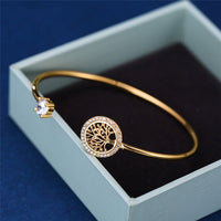 Adjustable Classic Tree of Life Bracelet - Gaia-Gold-State of Style