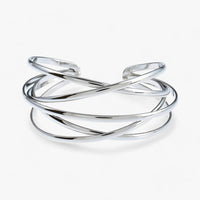 Adjustable Cuff Bracelet - Liora-Silver-State of Style