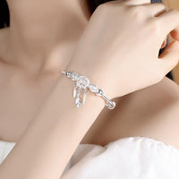 Adjustable Dreamcatcher Bracelet of 925 Silver - Lisa-State of Style