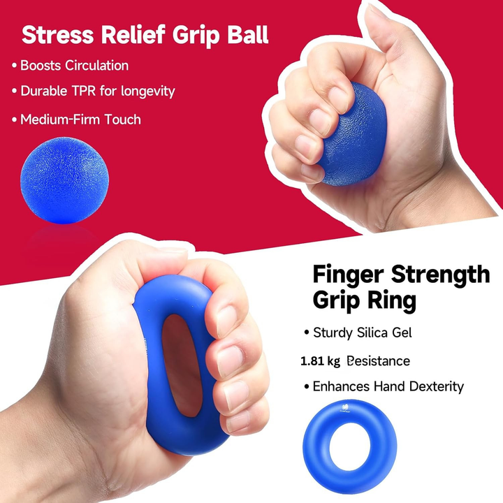 Adjustable Grip Strengthener Kit – 5-Pack-Black-State of Style