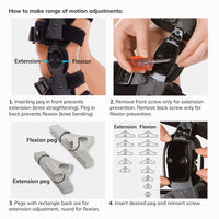Adjustable Knee Brace - KneeEase-Black - Left Leg-State of Style