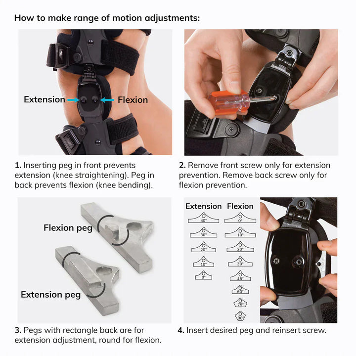 Adjustable Knee Brace - KneeEase-Black - Left Leg-State of Style