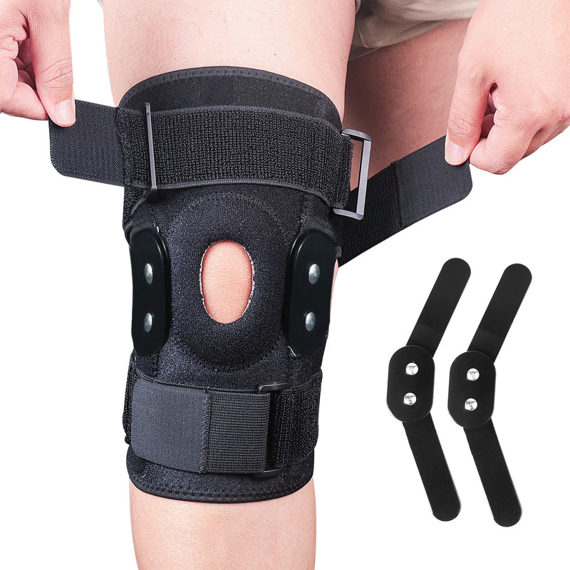 Adjustable Knee Brace with Hinge - FlexiSupport-1 piece-L-State of Style