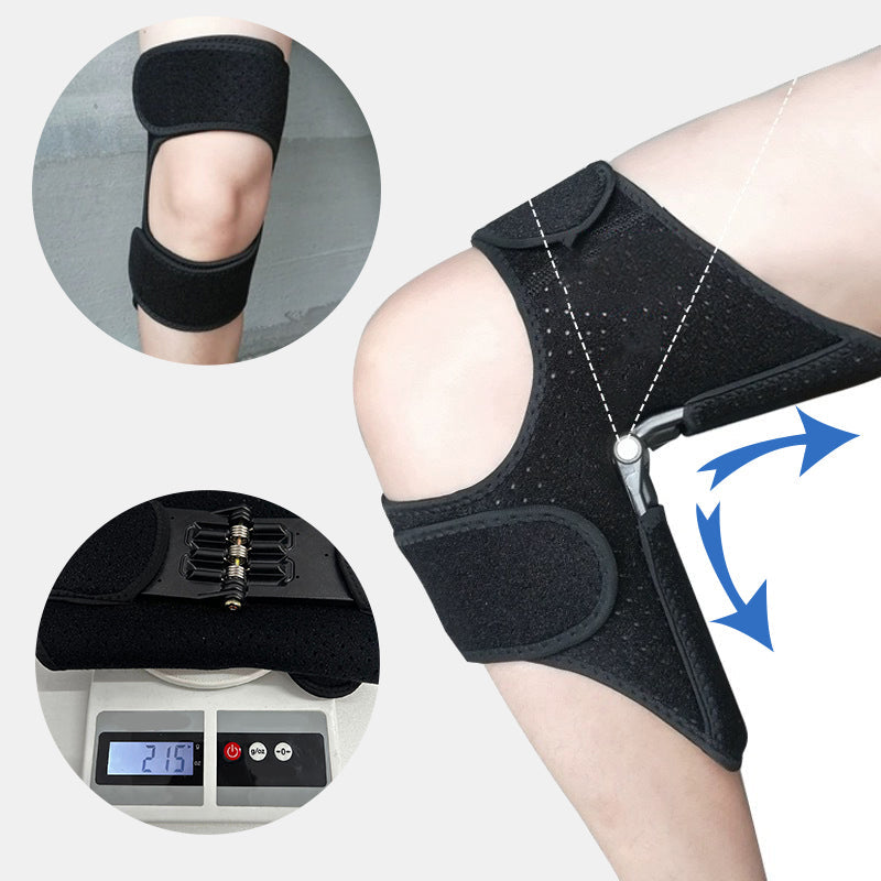Adjustable Knee Brace with Hinges - FlexiKnee-Black-M (32.99–35.01 cm)-State of Style