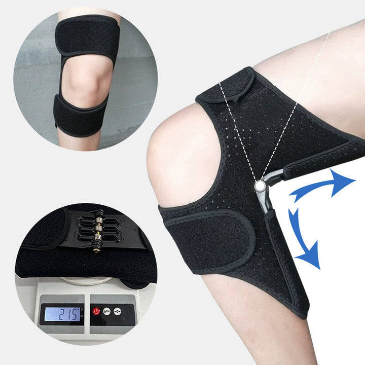 Adjustable Knee Brace with Hinges - FlexiKnee-Black-M (32.99–35.01 cm)-State of Style