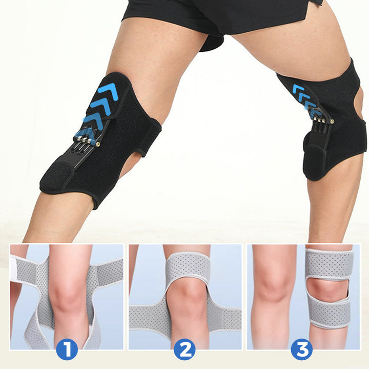 Adjustable Knee Brace with Hinges - FlexiKnee-Black-M (32.99–35.01 cm)-State of Style