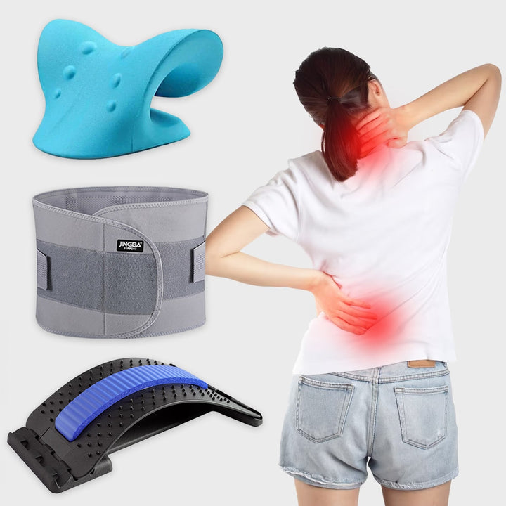 Adjustable Lumbar Support - CoreSupport-CoreSupport + Carpet Stretcher & Neck Support-2XL (112 cm)-State of Style