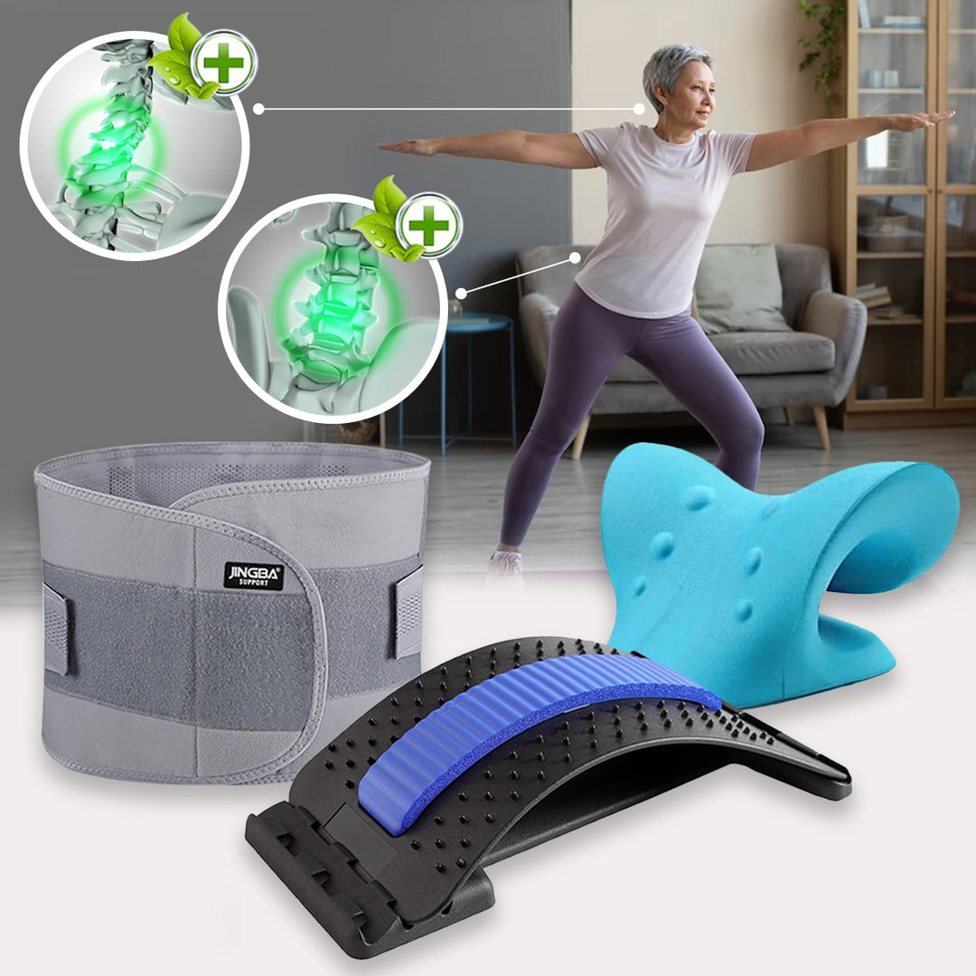 Adjustable Lumbar Support - CoreSupport-CoreSupport + Carpet Stretcher & Neck Support-XL (105 cm)-State of Style