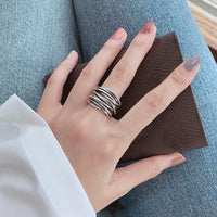 Adjustable Silver Stacking Ring - Mireille-State of Style