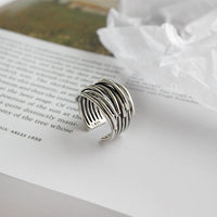 Adjustable Silver Stacking Ring - Mireille-State of Style