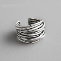 Adjustable Silver Stacking Ring - Mireille-State of Style