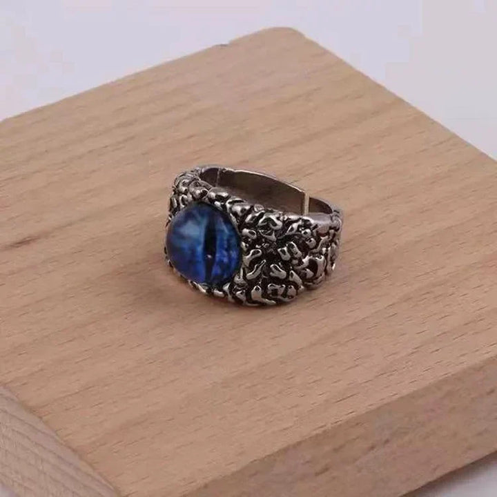 Adjustable Snake Ring with Demon Eye - Damon-Blue-State of Style