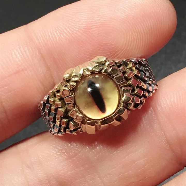 Adjustable Snake Ring with Demon Eye - Damon-Light yellow-State of Style