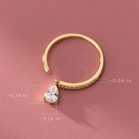 Adjustable Water Drop Ring - Isaline-Gold-State of Style