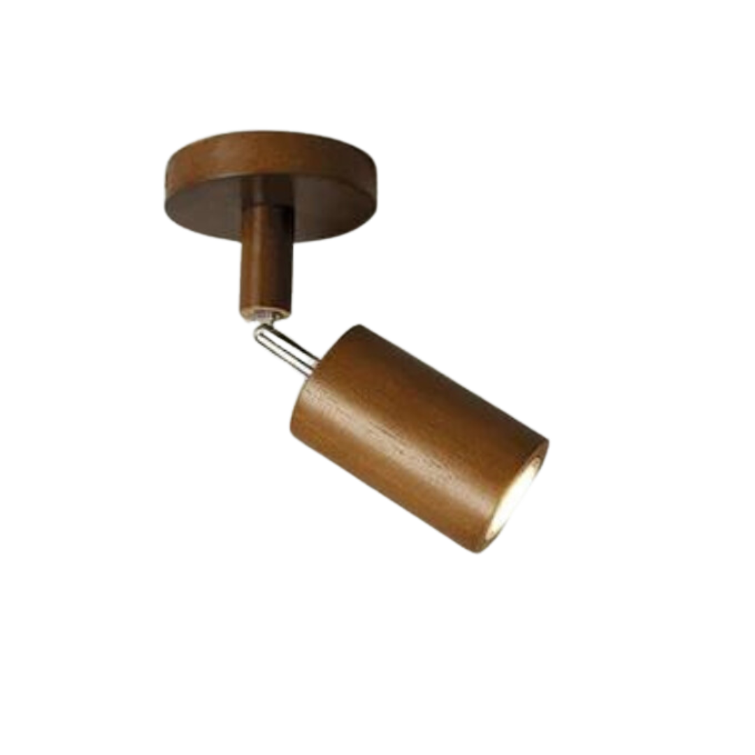 Adjustable Wooden Ceiling Spotlight - EcoLux-1-Warm White-White Oak-State of Style
