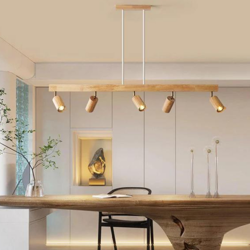 Adjustable Wooden Ceiling Spotlight - EcoLux-1-Warm White-White Oak-State of Style