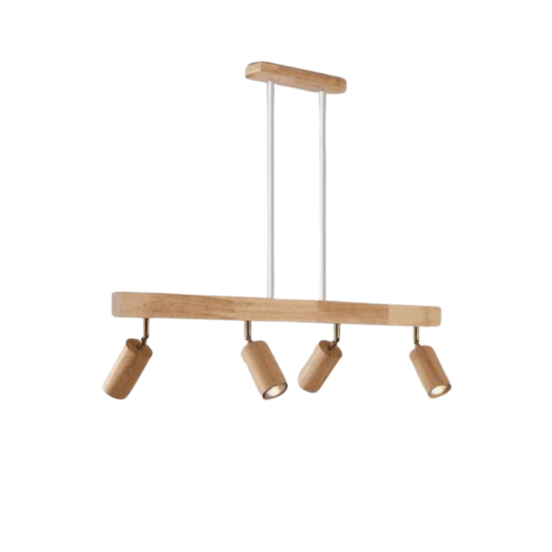 Adjustable Wooden Ceiling Spotlight - EcoLux-1-Warm White-White Oak-State of Style